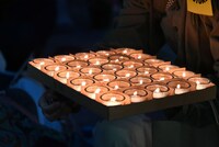 参加者に配られたキャンドル。