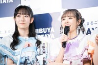 左から真中まな、仲川瑠夏。