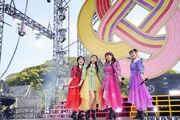 ももいろクローバーZ「ももクロ春の一大事2023 in 福山市 ～笑顔のチカラ つなげるオモイ～」4月23日公演の様子。