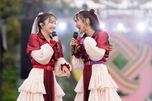 ももいろクローバーZ「ももクロ春の一大事2023 in 福山市 ～笑顔のチカラ つなげるオモイ～」4月23日公演の様子。