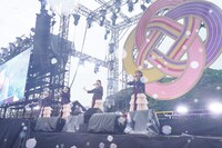 ももいろクローバーZ「ももクロ春の一大事2023 in 福山市 ～笑顔のチカラ つなげるオモイ～」4月23日公演の様子。