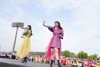 ももいろクローバーZ「ももクロ春の一大事2023 in 福山市 ～笑顔のチカラ つなげるオモイ～」4月23日公演の様子。
