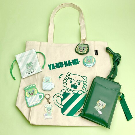 ヤヌカミ(與那城奨考案)のグッズ。 (c)’23 SANRIO 著作(株)サンリオ