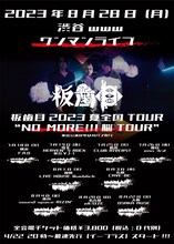 板歯目「板歯目2023夏全国TOUR “NO MORE!!!脳TOUR”」フライヤー