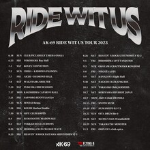 AK-69「RIDE WIT US TOUR 2023」告知画像