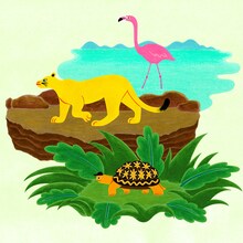 KICK THE CAN CREW「カメとピューマとフラミンゴ」配信ジャケット