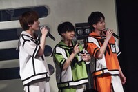 “戦慄迷宮派”の阿部隼大、堀内結流、田倉暉久。（撮影：上溝恭香）