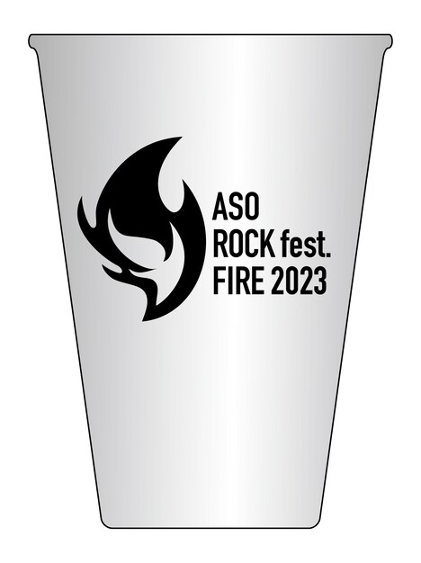「ASO ROCK FESTIVAL FIRE 2023（阿蘇ロックフェスティバル FIRE 2023）」オリジナルパイントカップ