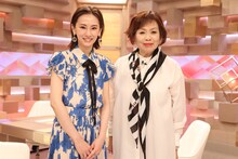 左から北川景子、上沼恵美子。(c)フジテレビ