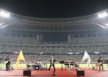 「めいちゃん無料配信ライブ『追い風』in 国立競技場」の様子。（撮影：五十嵐和則 [WISH]）