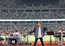 「めいちゃん無料配信ライブ『追い風』in 国立競技場」の様子。（撮影：五十嵐和則 [WISH]）