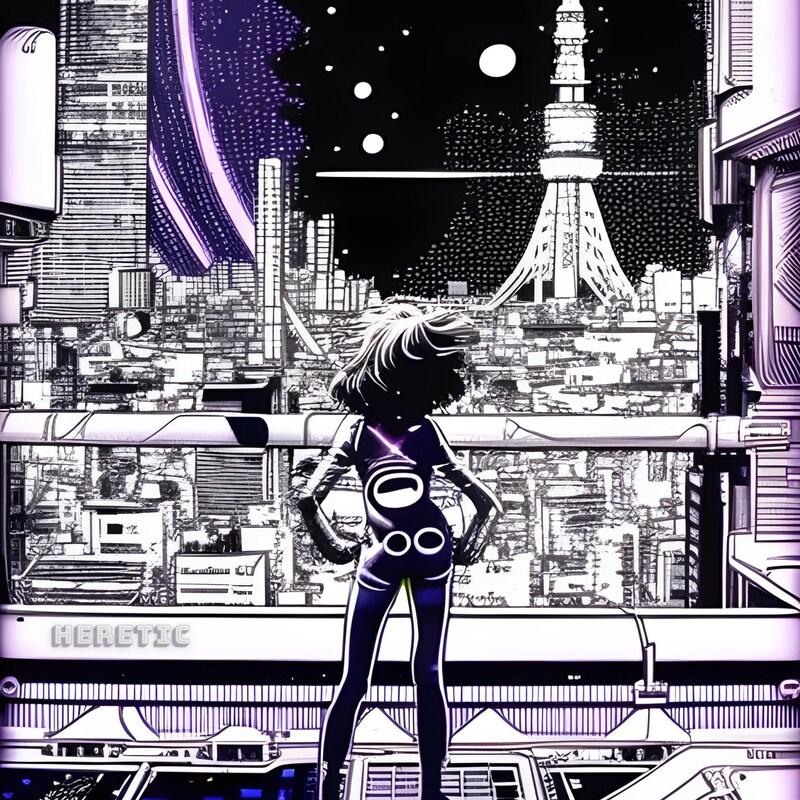 アップアップガールズ(仮)「HERETIC」ジャケット