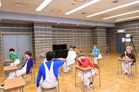 テストの様子。