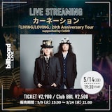 「カーネーション『LIVING/LOVING』20th Anniversary Tour」生中継決定ポスター