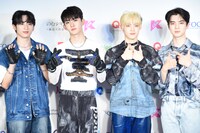 左から許豊凡、田島将吾、木村柾哉、佐野雄大。