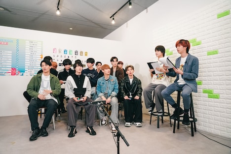 「EBiDANドリームマッチ」最終結果発表生配信の様子。