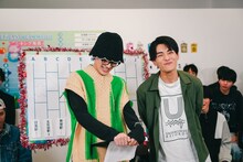 仲良しコンビの山中柔太朗（M!LK）と武藤潤（原因は自分にある。）。