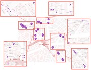 ミュージアムポスターの展開エリアマップ。