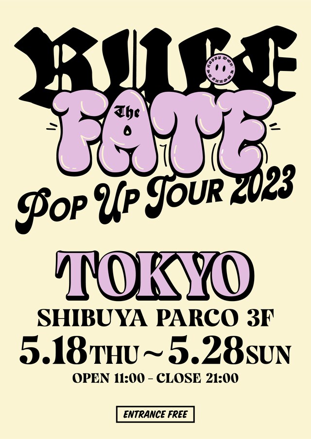 「RULE THE FATE  POP UP TOUR 2023」告知画像