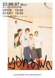 「yonawo LIQUIDROOM 19th ANNIVERSARY」フライヤー画像