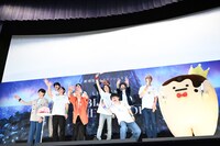 「劇場版アイドリッシュセブン LIVE 4bit BEYOND THE PERiOD」＜DAY 2＞の初日舞台挨拶の様子。