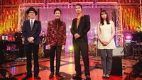 「The Covers『郷ひろみ Go!Go!!最高ナイト!!!』」より、左からリリー・フランキー、郷ひろみ、田島貴男、上白石萌歌。（写真提供：NHK）