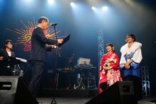 「angela 20th Anniversary☆岡山凱旋 Day1『全部が主題歌ライヴ!!!』in 岡山市民会館」より、成人式の様子。