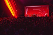 電気グルーヴのライブの様子。