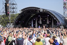 ハナレグミのライブの様子。