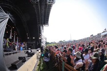 ハナレグミのライブの様子。