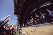 ムーンライダーズのライブの様子。