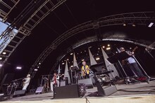 ムーンライダーズのライブの様子。