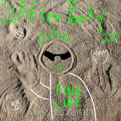 「パソコン音楽クラブ アルバムリリースパーティー2023『FINE LINE』～Green Boy Festival～　アフターパーティー」フライヤー