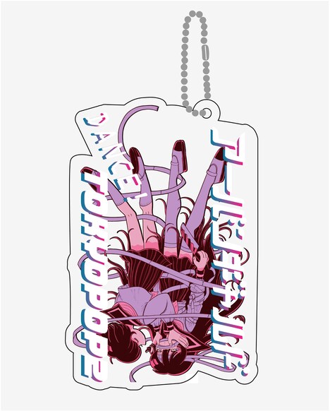 アーバンギャルド「DANCE!TOKYOPOP2」初回限定盤A付属アクリルキーホルダーのデザイン。