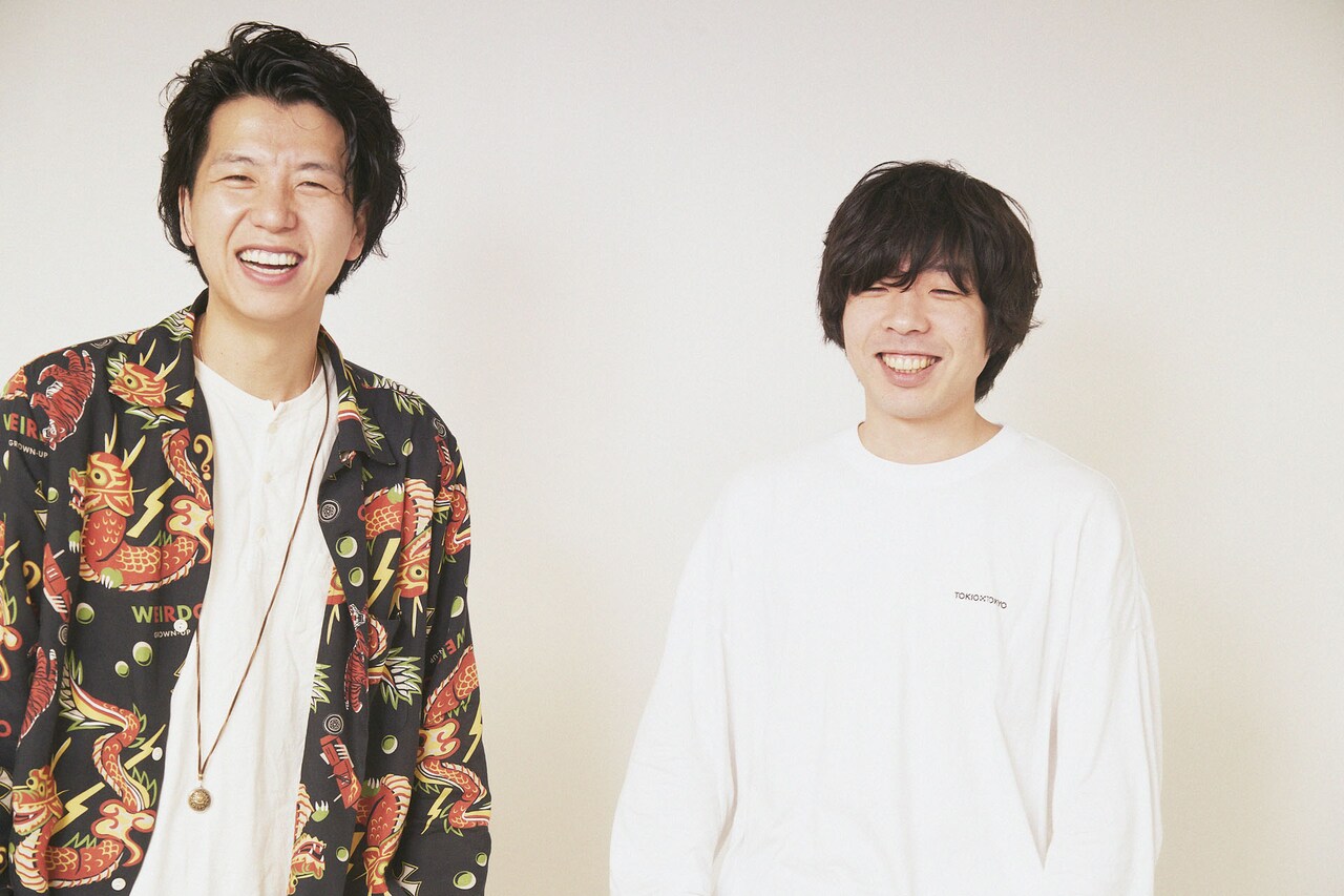 左から辻（ニッポンの社長）、吉田靖直（トリプルファイヤー）。