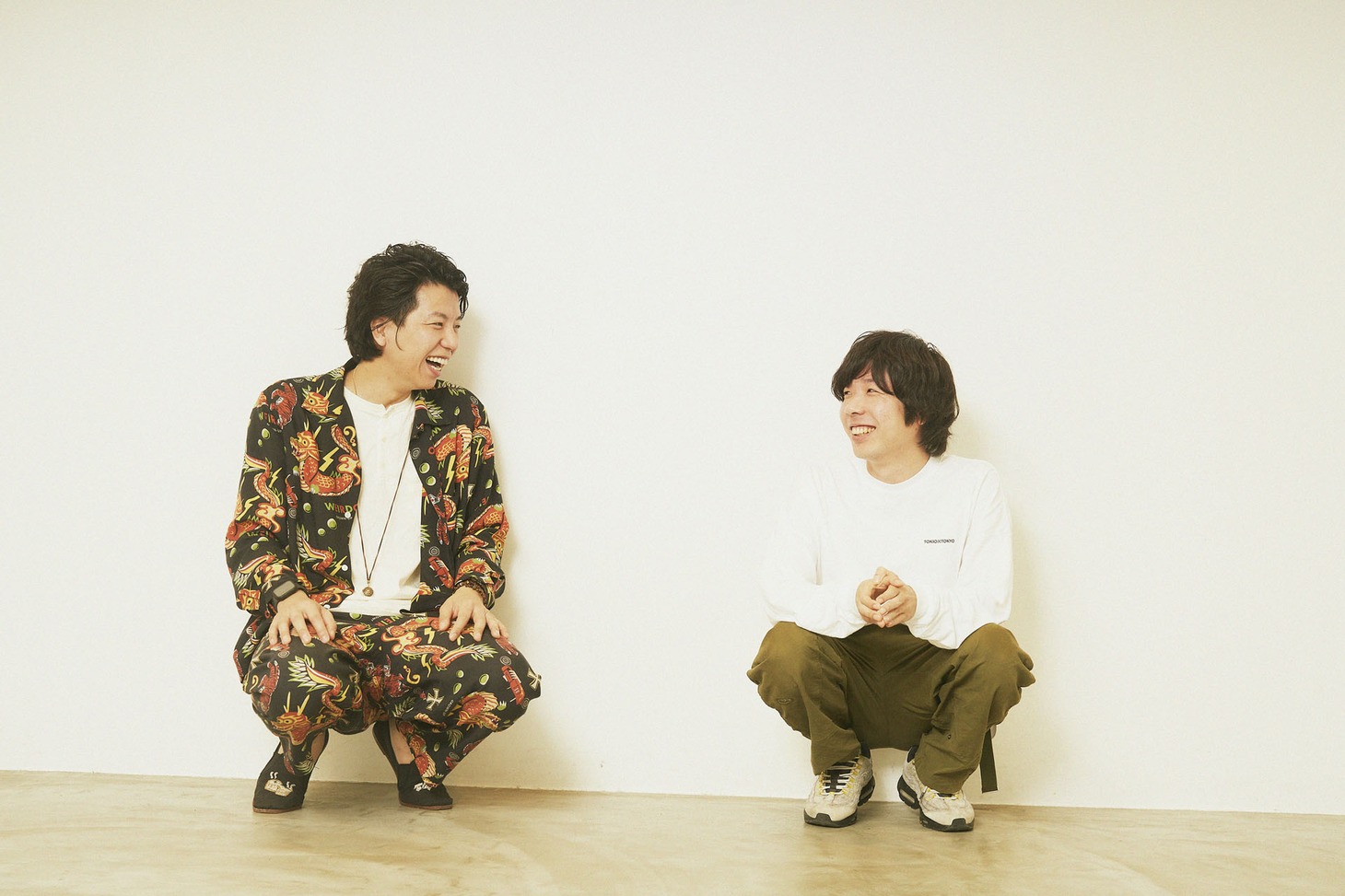 左から辻（ニッポンの社長）、吉田靖直（トリプルファイヤー）。