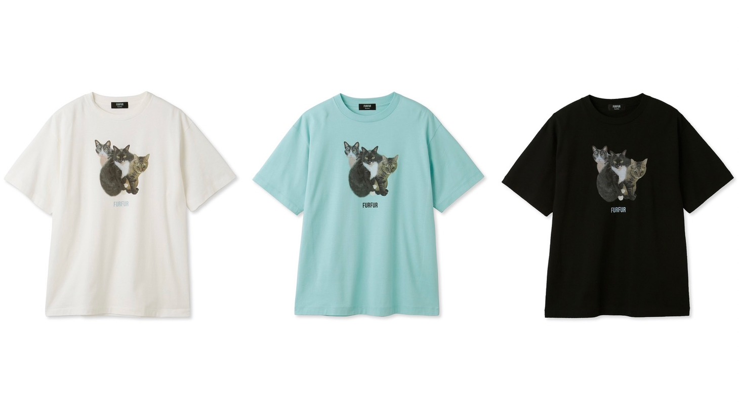 トリプルキャットフォトTシャツ（8800円）