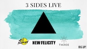 「NEW FELICITY × to'morrow records × THREE Presents 『3 SIDES LIVE』」ビジュアル