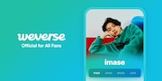 imaseのWeverse公式コミュニティの告知ビジュアル。