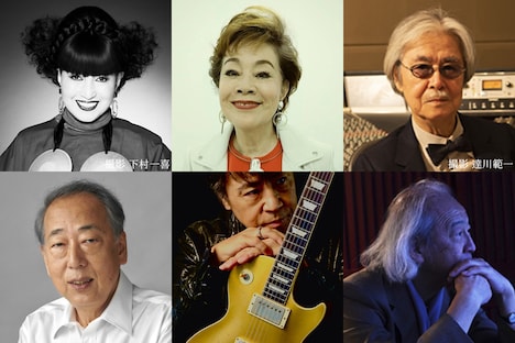 上段左から黒柳徹子、芳村真理、大野克夫、下段左から岸部一徳、世良公則、立川直樹。(c)TBS