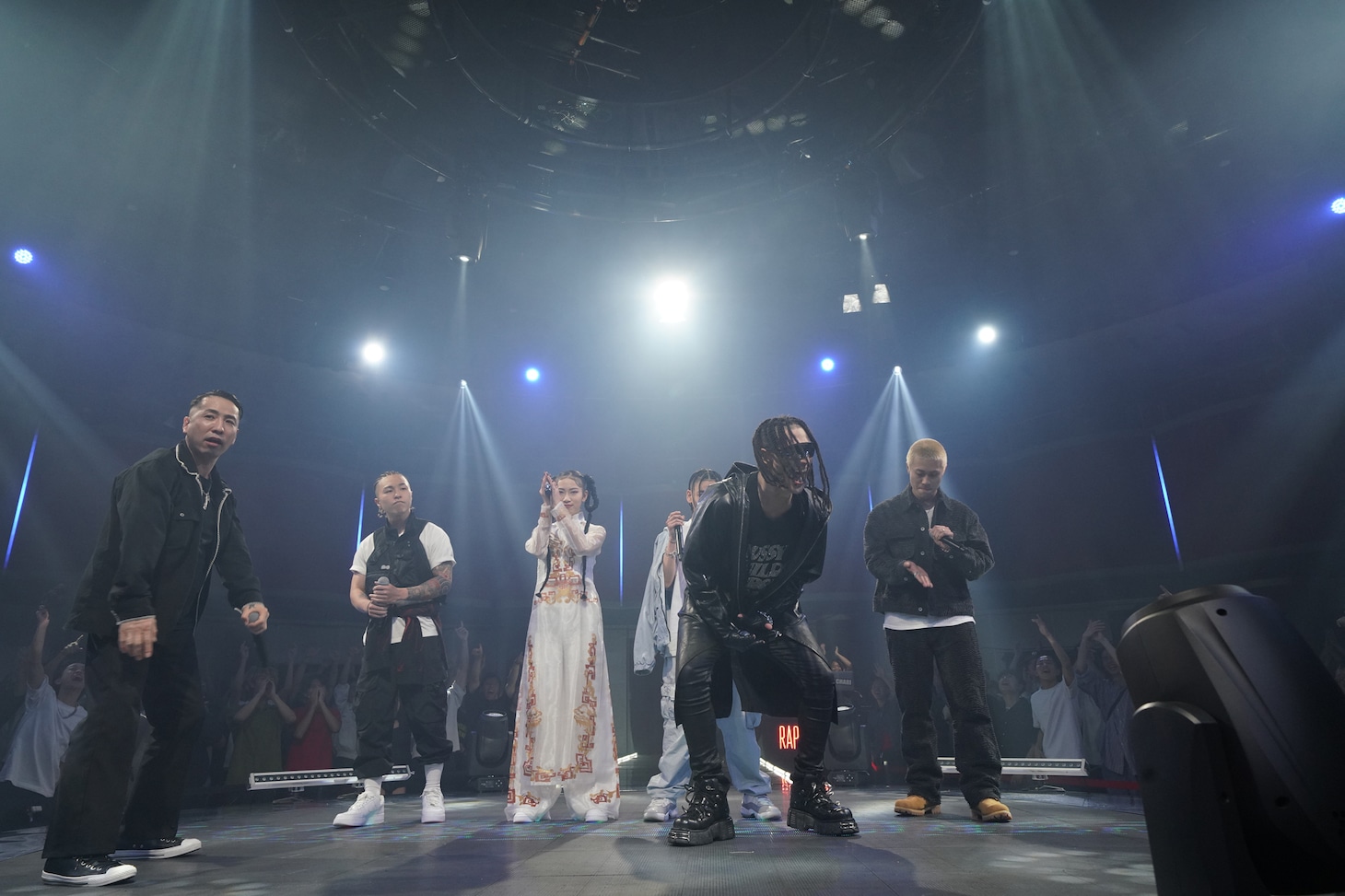 ShowyVICTORが新たな“ラップスタア”に選ばれた場面。