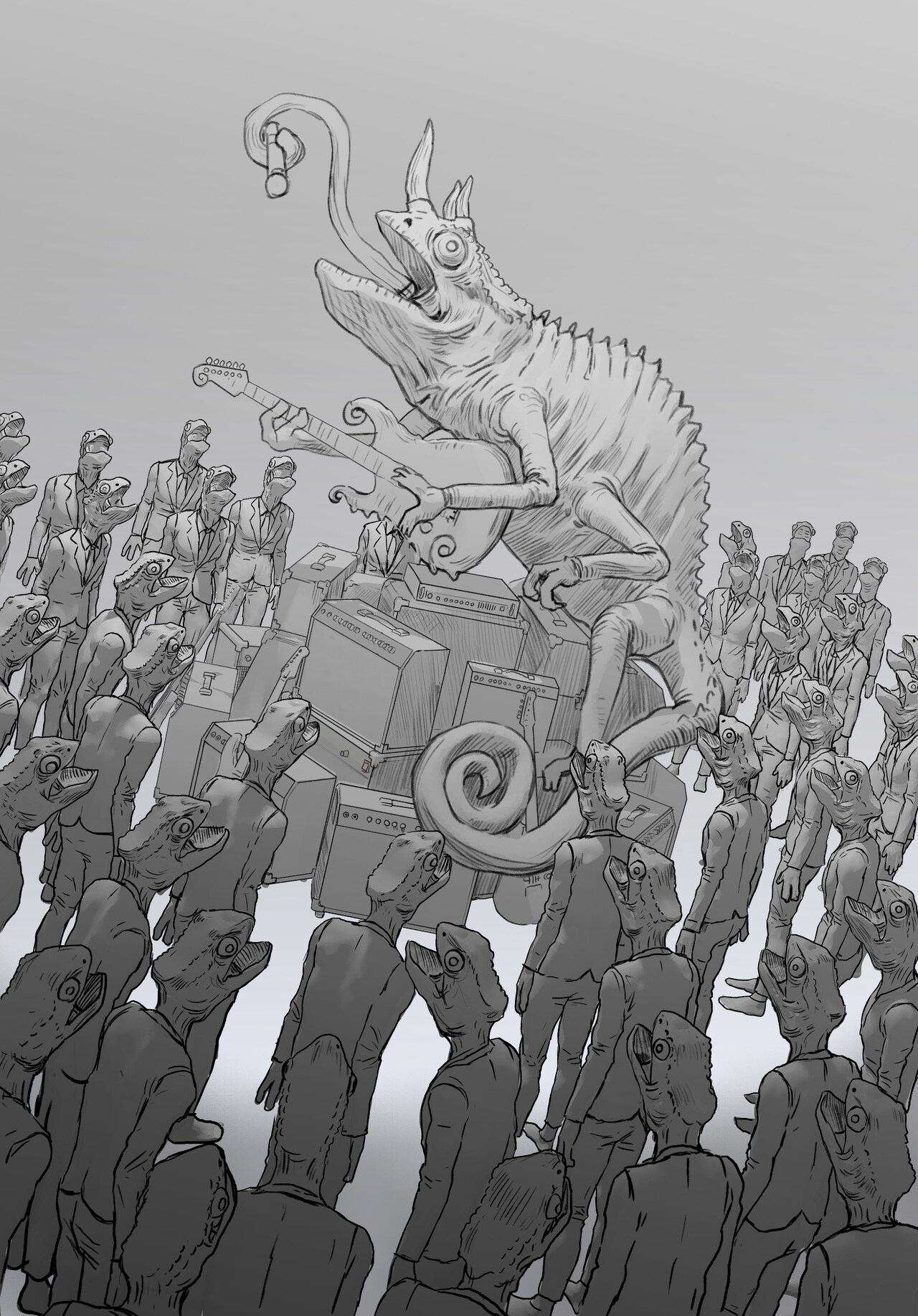 Cö shu Nieとösterreich「避役芝異」競演、フライヤー完成はライブ当日