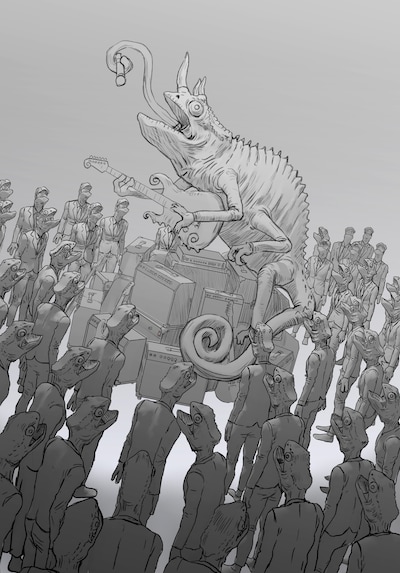 「サウンドクリエーター presents 避役芝異」第1弾フライヤー