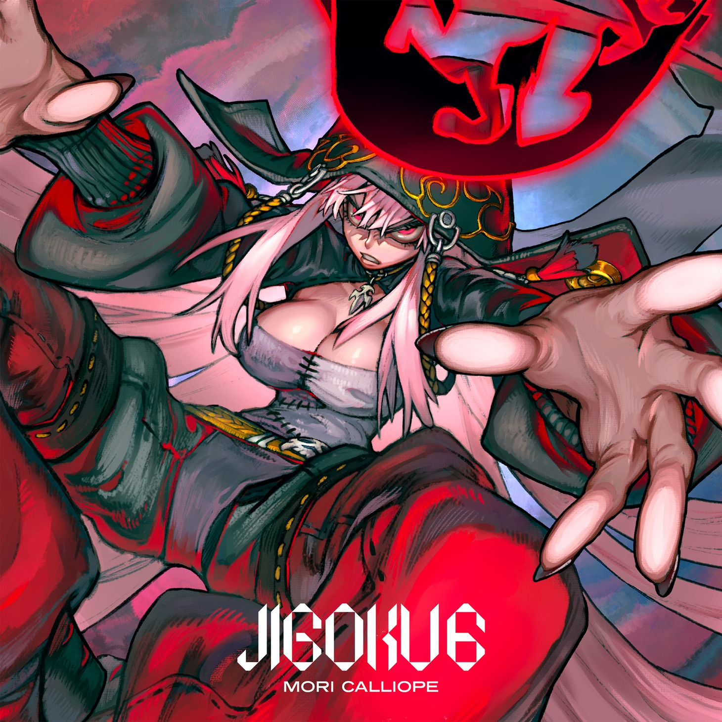 Mori Calliope「JIGOKU 6」通常盤ジャケット