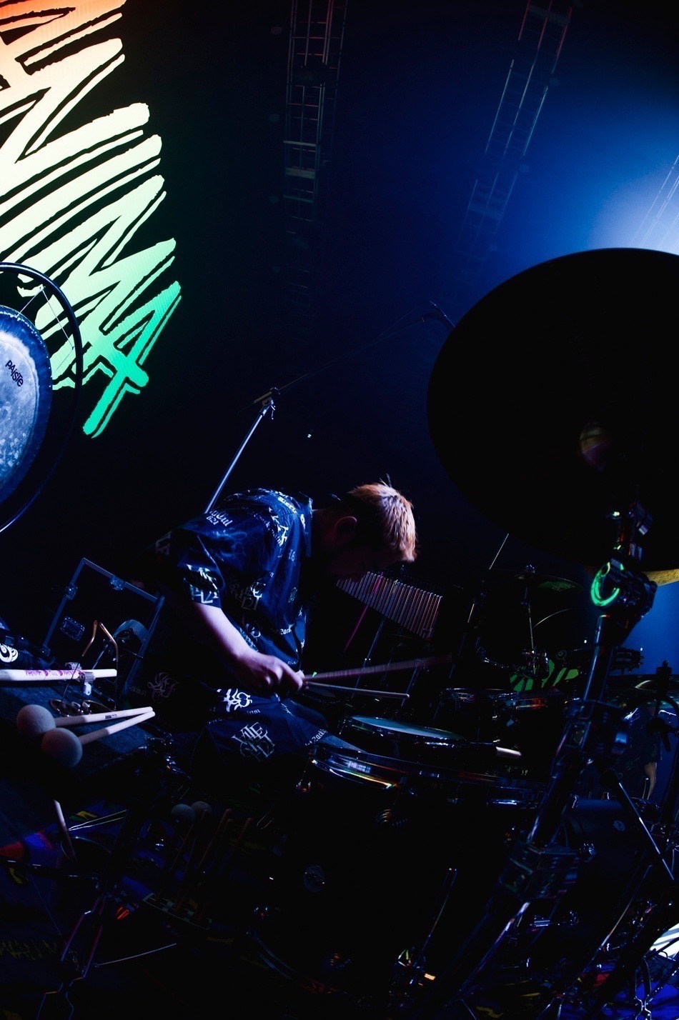 WANIMAのFUJI（Dr, Cho）。（Photo by Jon...）