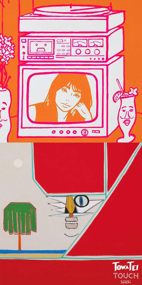 上からTOWA TEI「ZOUNDTRACKS」「TOUCH」ジャケット。