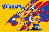 ベガルタ仙台×緑仙 2023年コラボポスター(c)ANYCOLOR, Inc.