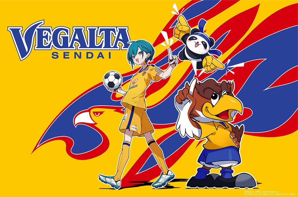 ベガルタ仙台×緑仙 2023年コラボポスター(c)ANYCOLOR, Inc.