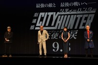 左からこだま兼嗣、堀内賢雄、沢城みゆき、神谷明。