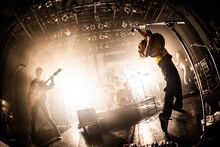 「スペースシャワー列伝 JAPAN TOUR 2023」出演時の帝国喫茶。（撮影：タカギユウスケ）